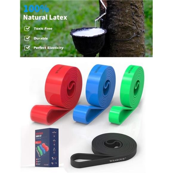 Pull Up Assistance Bands, Resistance Bands Set for Men & Women, Exercise Bands - Picture 2 of 6